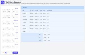 giga hours calculator|Work Hours Calculator — Calculator.iO.